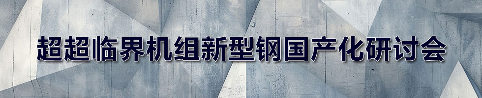 超超臨界機組新型鋼國產化研討會